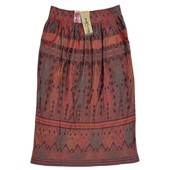 NWT Peruvian Connection Lampas Midi Skirt - Picture 1 of 6